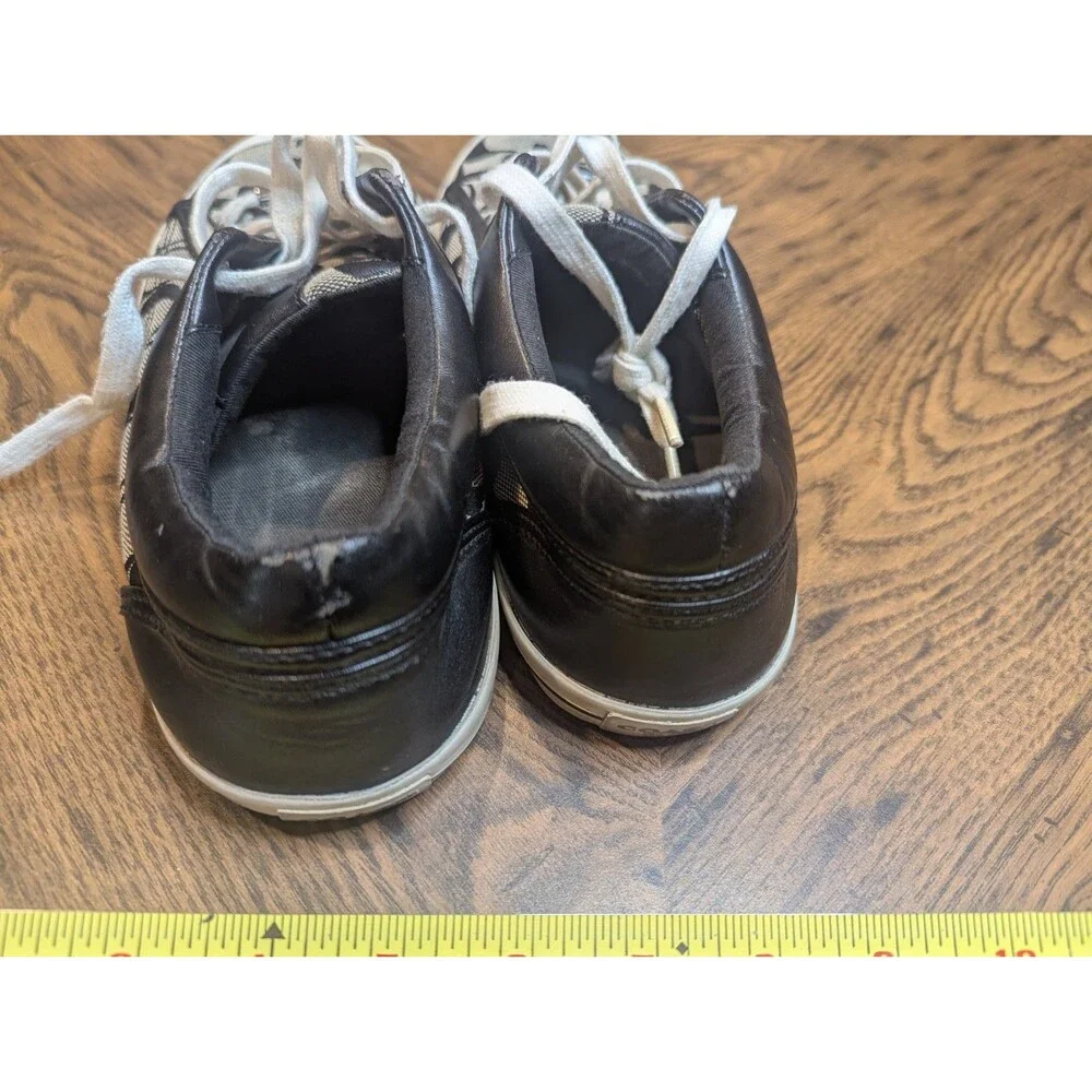 Coach Francesca Womens Size 10B Shoes Black Gray Fashion Low Top Sneakers